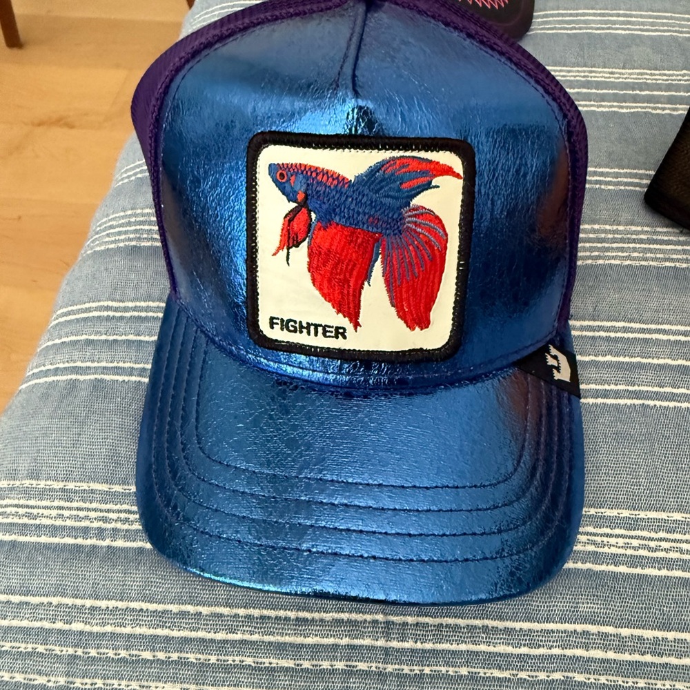 Goorin Bros Blue and Purple Metallic Cap